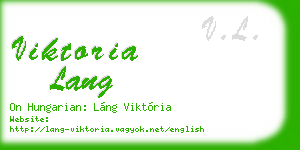 viktoria lang business card